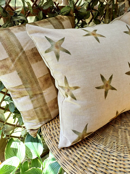 Sea Stars Print Square Cushion