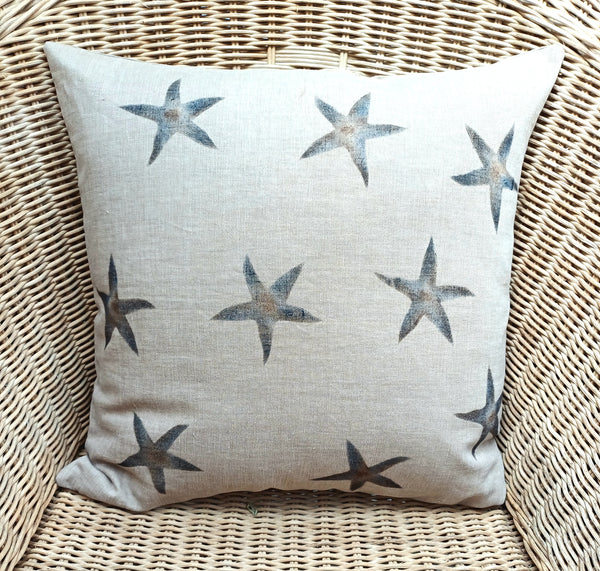 Sea Stars Print Square Cushion
