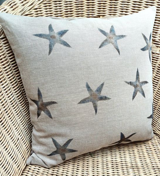 Sea Stars Print Square Cushion