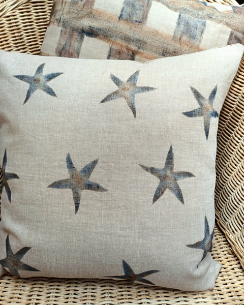 Sea Stars Print Square Cushion