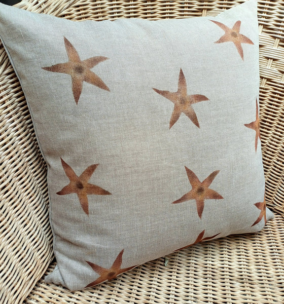 Sea Stars Print Square Cushion
