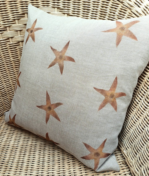 Sea Stars Print Square Cushion