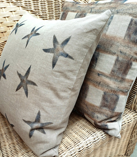 Sea Stars Print Square Cushion