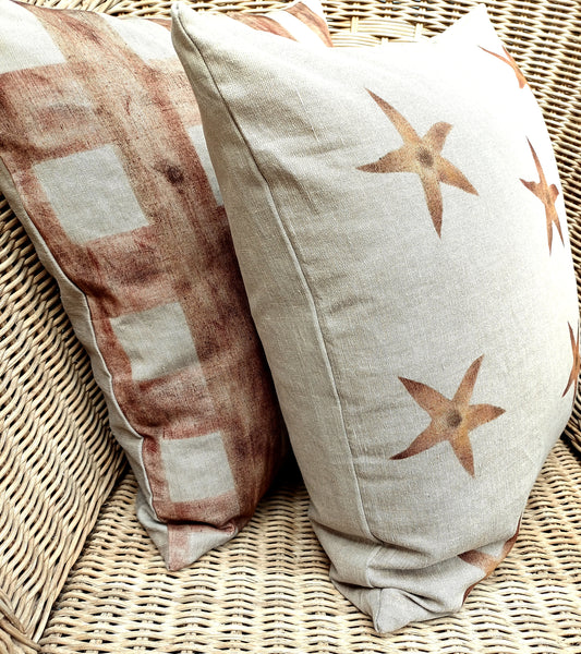 Sea Stars Print Square Cushion