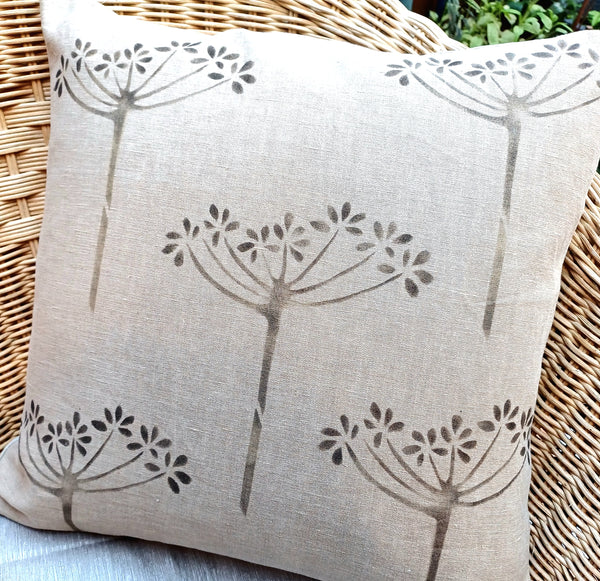 Winter Chervil Square Cushion