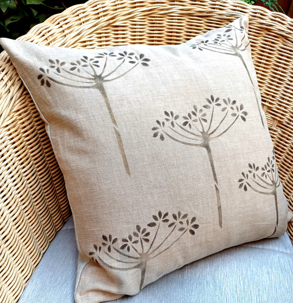 Winter Chervil Square Cushion