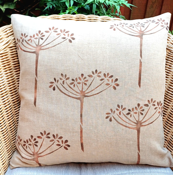 Winter Chervil Square Cushion