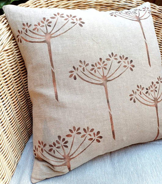 Winter Chervil Square Cushion