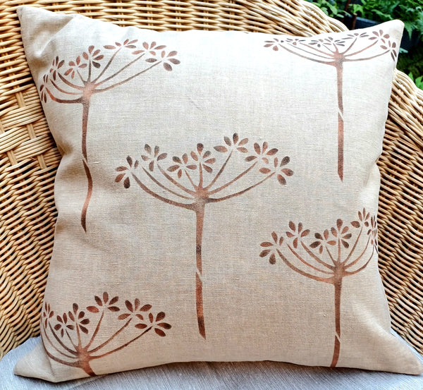 Winter Chervil Square Cushion