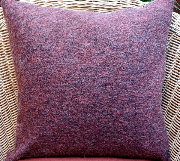 Leaf and  Berry Sprig Square Cushion