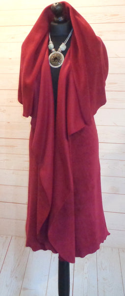 Collette Luxury Velvet Fleece Long Sleeveless Waistcoat
