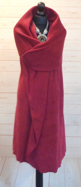 Collette Luxury Velvet Fleece Long Sleeveless Waistcoat