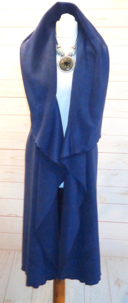 Collette Luxury Velvet Fleece Longline Sleeveless Waistcoat