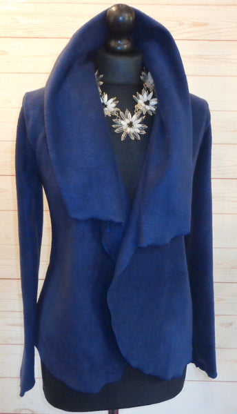Minuet Luxury Velvet Fleece Shaped Wrap Jacket