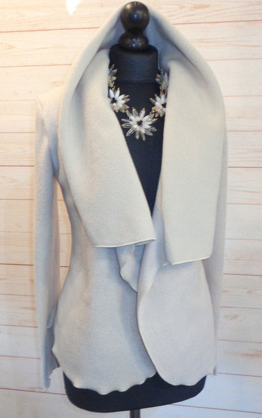 Minuet Luxury Velvet Fleece Shaped Wrap Jacket