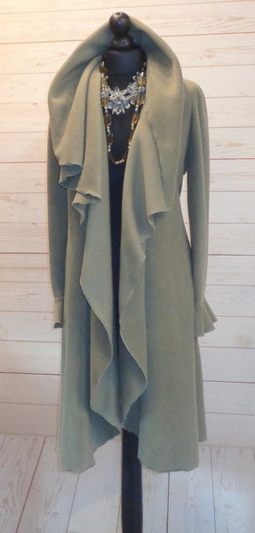 Rhapsody Luxury Velvet Fleece Long Wrap Coat